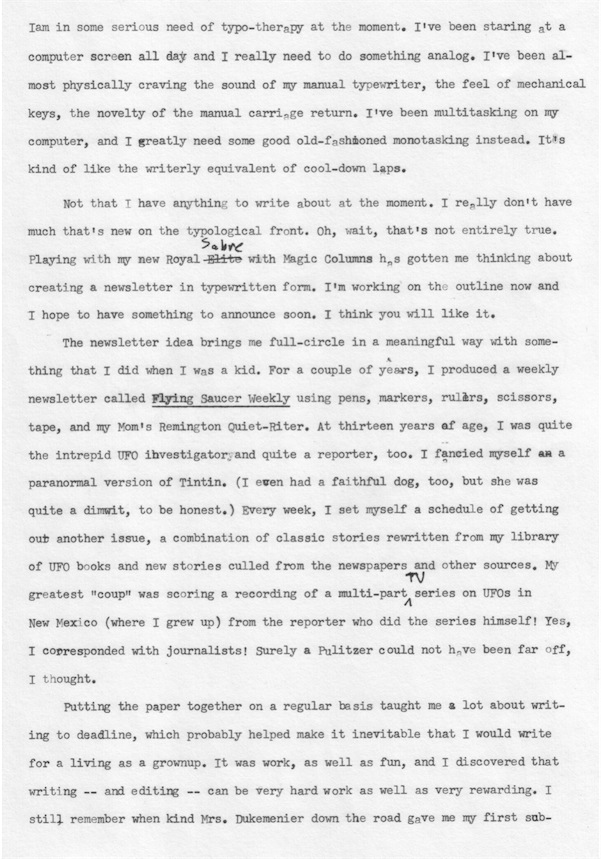 Write What You Know - 1